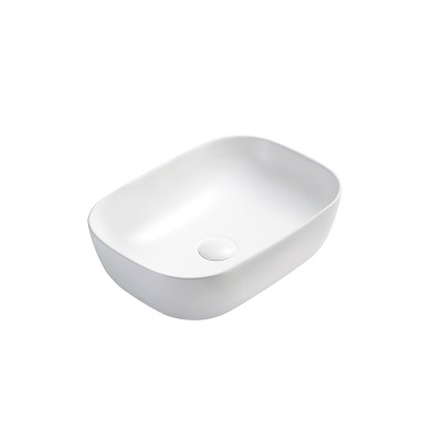 Ellips Fine Ceramic Above Counter Basins - 460*320*137, Matte White - LK-ELA455-MW - Matte White