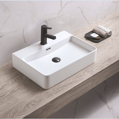 Kliff Fine Ceramic WH/Above Counter Basin Tap Hole with Overflow LK-KW - 515*425*135 - LK-KW520