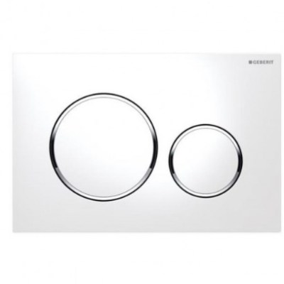 Geberit Push Plate ABS White /chrome/white Sigma20KJ 115.882.KJ.1