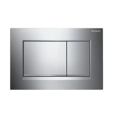 Geberit Push Plate Sigma30KH, ABS Square push plate Chrome/stain/chrome, 115.883.KH.1