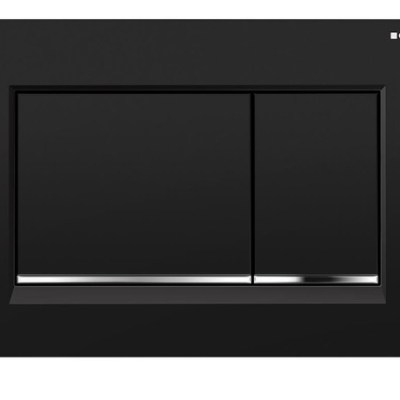 Geberit Push Plate, ABS Black/chrome/black , Sigma30KM,115.883.KM.1