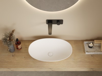 Kirra Solid Surface Art Basin - 580x380x140 - LK-SKA5838-MW