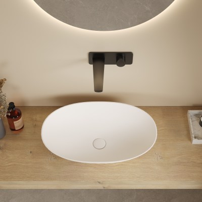 Kirra Solid Surface Art Basin - 580x380x140 - LK-SKA5838-MW