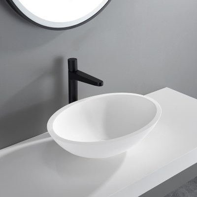 Kirra Solid Surface Art Basin - 500x350x150 - LK-SKA500-MW
