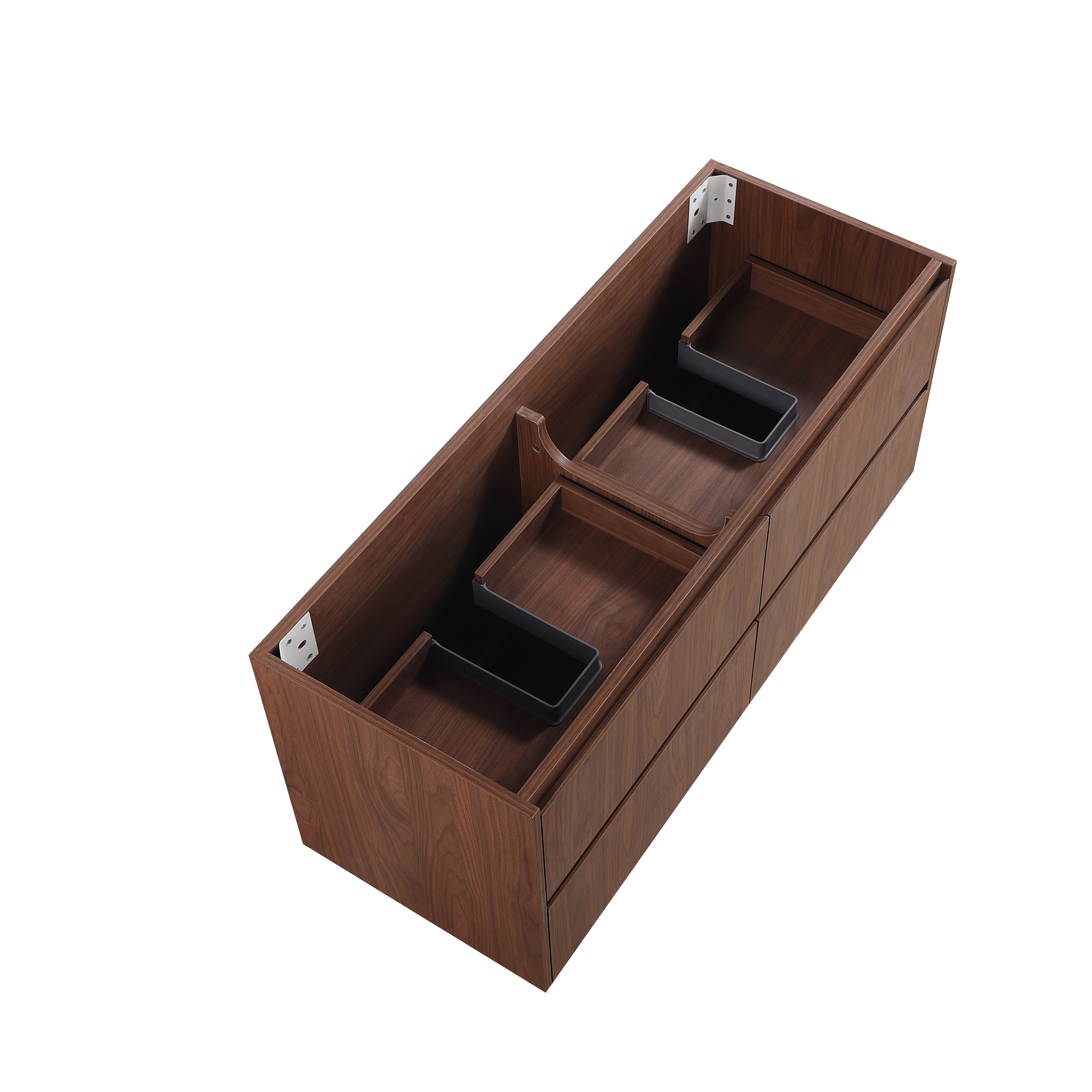 Gladstone Modern Wall Hung Plywood Double Bowl LK-MG1220W-MO - Image 4