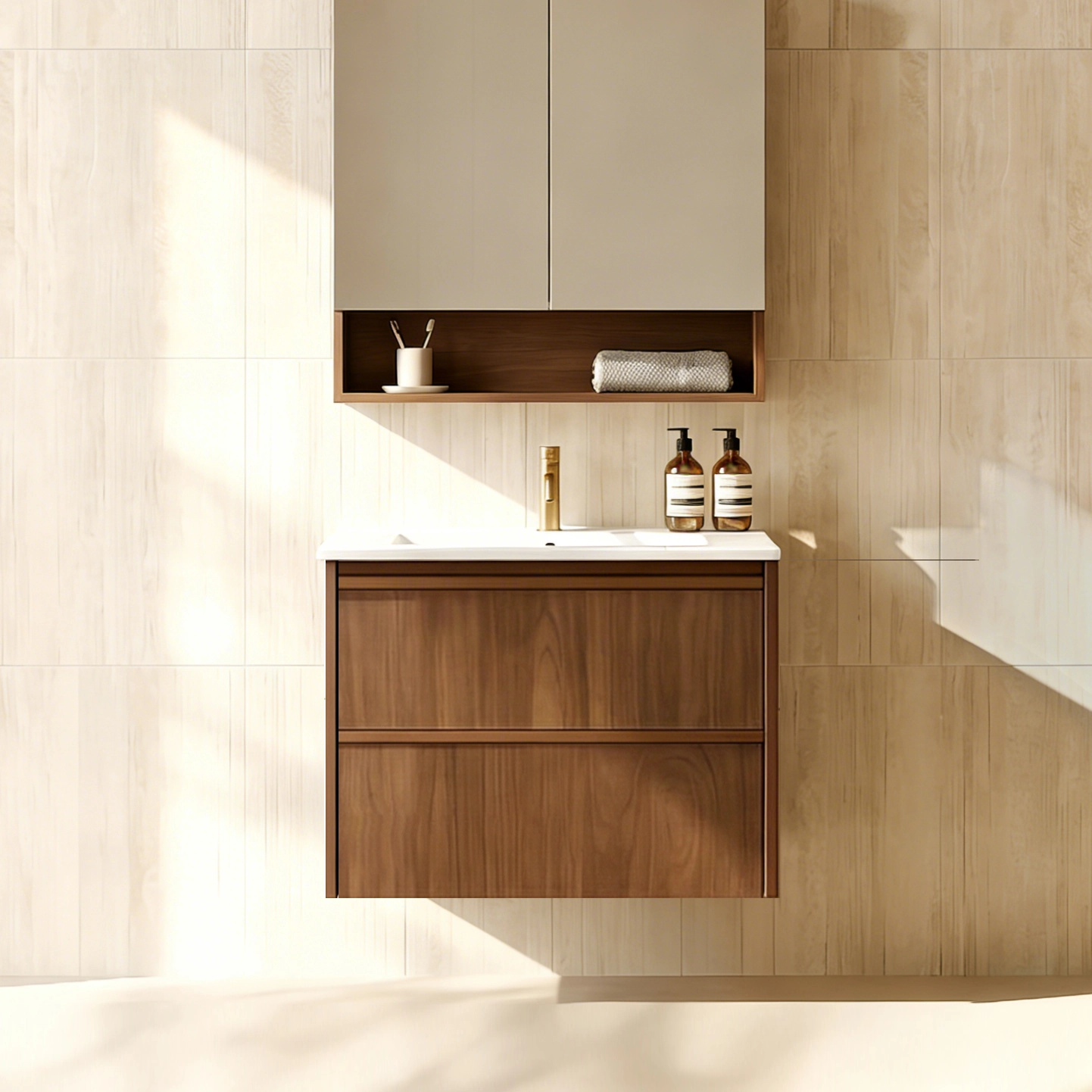 Ridgewood Modern Wall Hung Plywood Cabinet LK-MR600W-MO