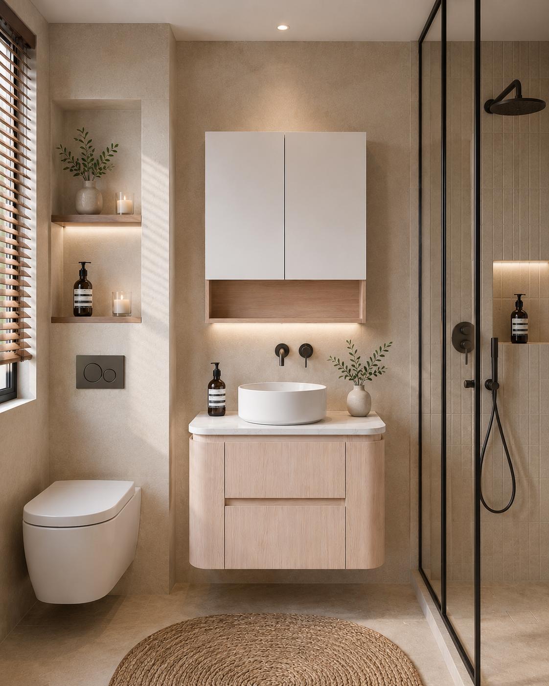 Ravello Modern Wall Hung Vanity Plywood Cabinet LK-RA750W-SO