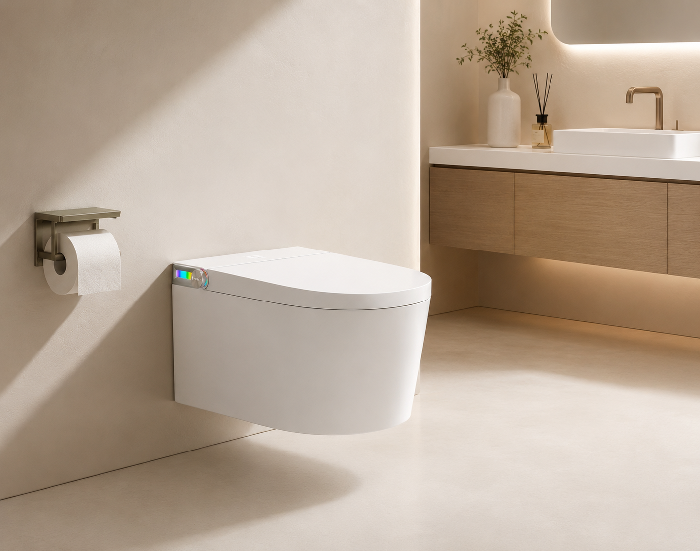 Evo Smart Wall Hung Pan With Smart Seat LK-EVSMTSC-T6
